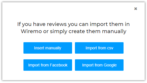 Import customers review